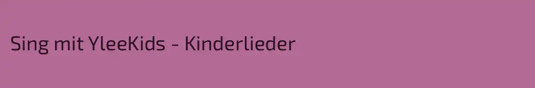 Sing mit YleeKids - Kinderlieder